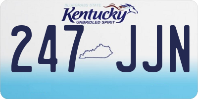 KY license plate 247JJN