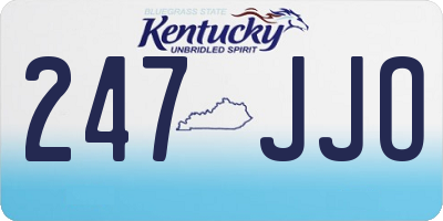 KY license plate 247JJO