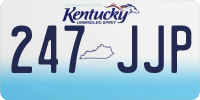 KY license plate 247JJP