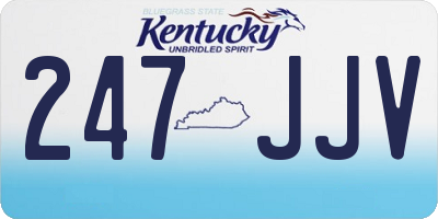 KY license plate 247JJV