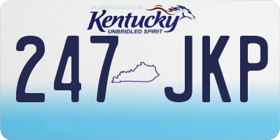 KY license plate 247JKP