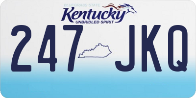 KY license plate 247JKQ
