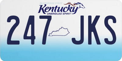 KY license plate 247JKS
