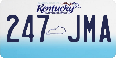 KY license plate 247JMA