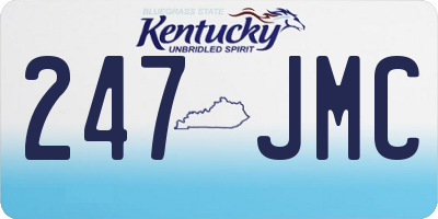 KY license plate 247JMC