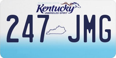 KY license plate 247JMG