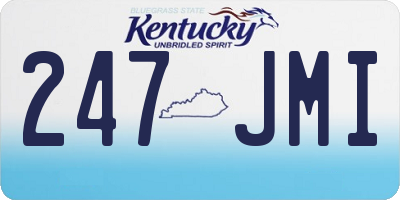 KY license plate 247JMI