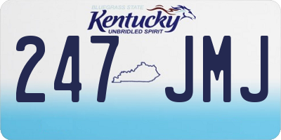 KY license plate 247JMJ