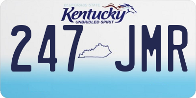 KY license plate 247JMR