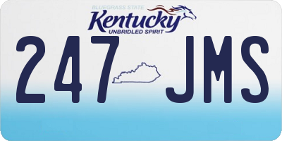KY license plate 247JMS