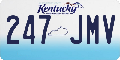 KY license plate 247JMV