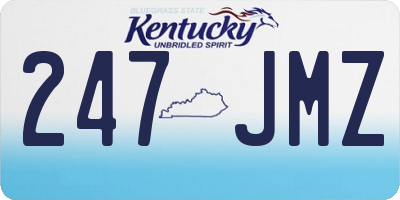 KY license plate 247JMZ