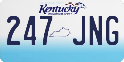 KY license plate 247JNG