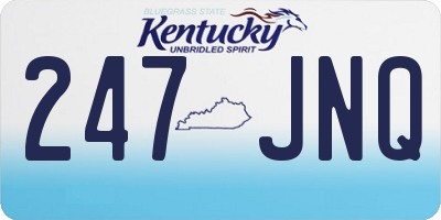 KY license plate 247JNQ