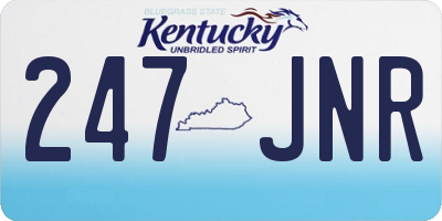 KY license plate 247JNR