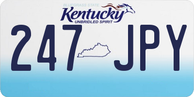 KY license plate 247JPY