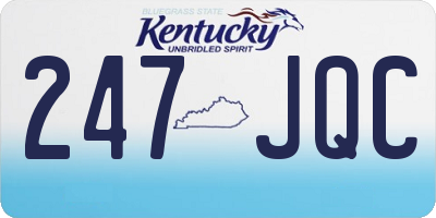 KY license plate 247JQC