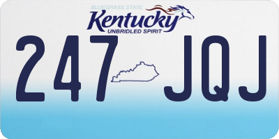 KY license plate 247JQJ