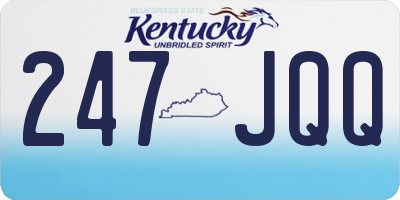 KY license plate 247JQQ