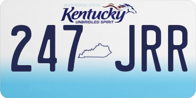 KY license plate 247JRR
