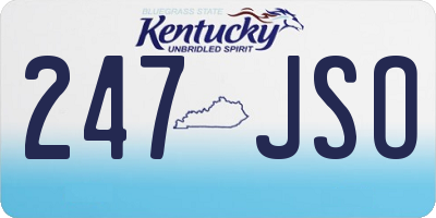 KY license plate 247JSO