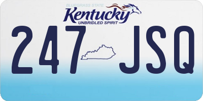 KY license plate 247JSQ