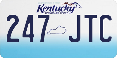 KY license plate 247JTC
