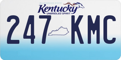 KY license plate 247KMC