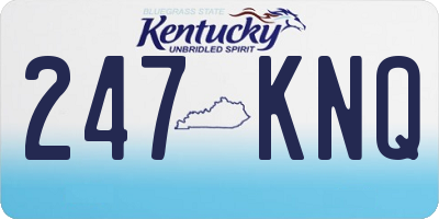 KY license plate 247KNQ