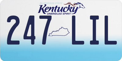 KY license plate 247LIL