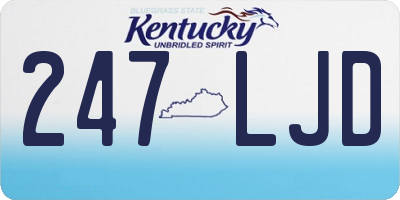 KY license plate 247LJD