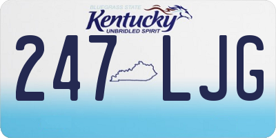 KY license plate 247LJG
