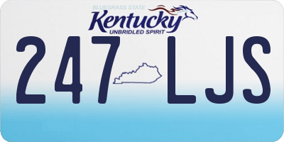 KY license plate 247LJS