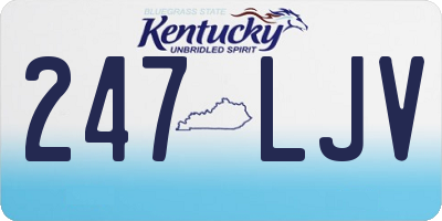 KY license plate 247LJV