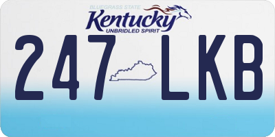 KY license plate 247LKB