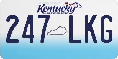 KY license plate 247LKG