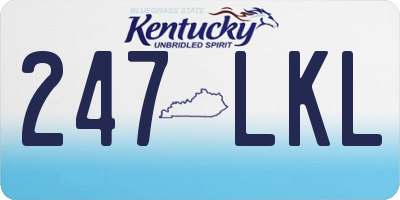 KY license plate 247LKL