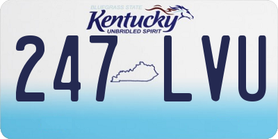 KY license plate 247LVU