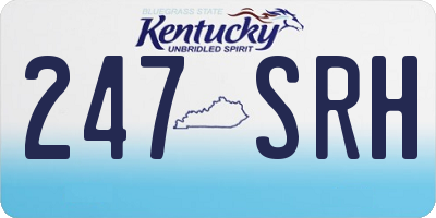 KY license plate 247SRH