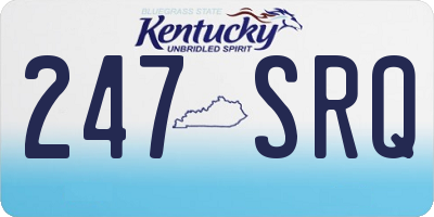 KY license plate 247SRQ