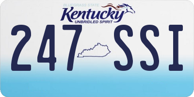 KY license plate 247SSI