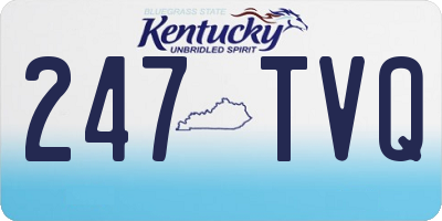 KY license plate 247TVQ
