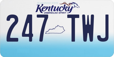 KY license plate 247TWJ