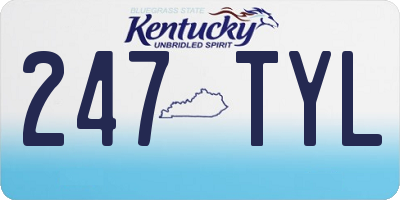 KY license plate 247TYL