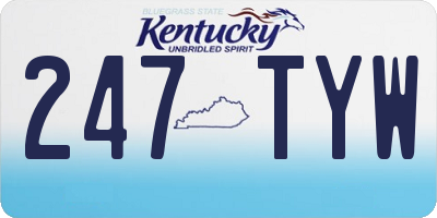 KY license plate 247TYW