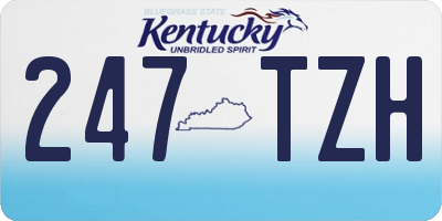 KY license plate 247TZH