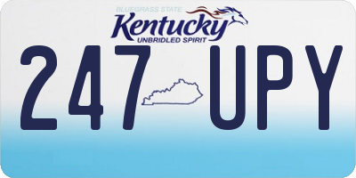 KY license plate 247UPY