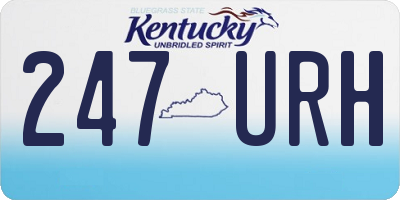 KY license plate 247URH