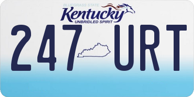 KY license plate 247URT