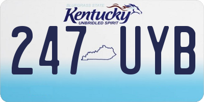 KY license plate 247UYB